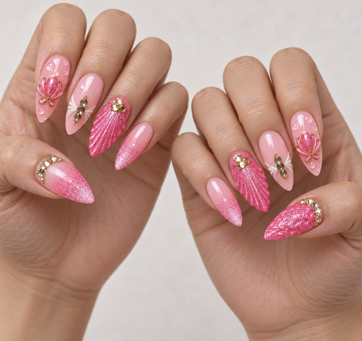 Hot Pink Press-On Nails: Hand-Painted Sets for Every Shade, Finish & Shape