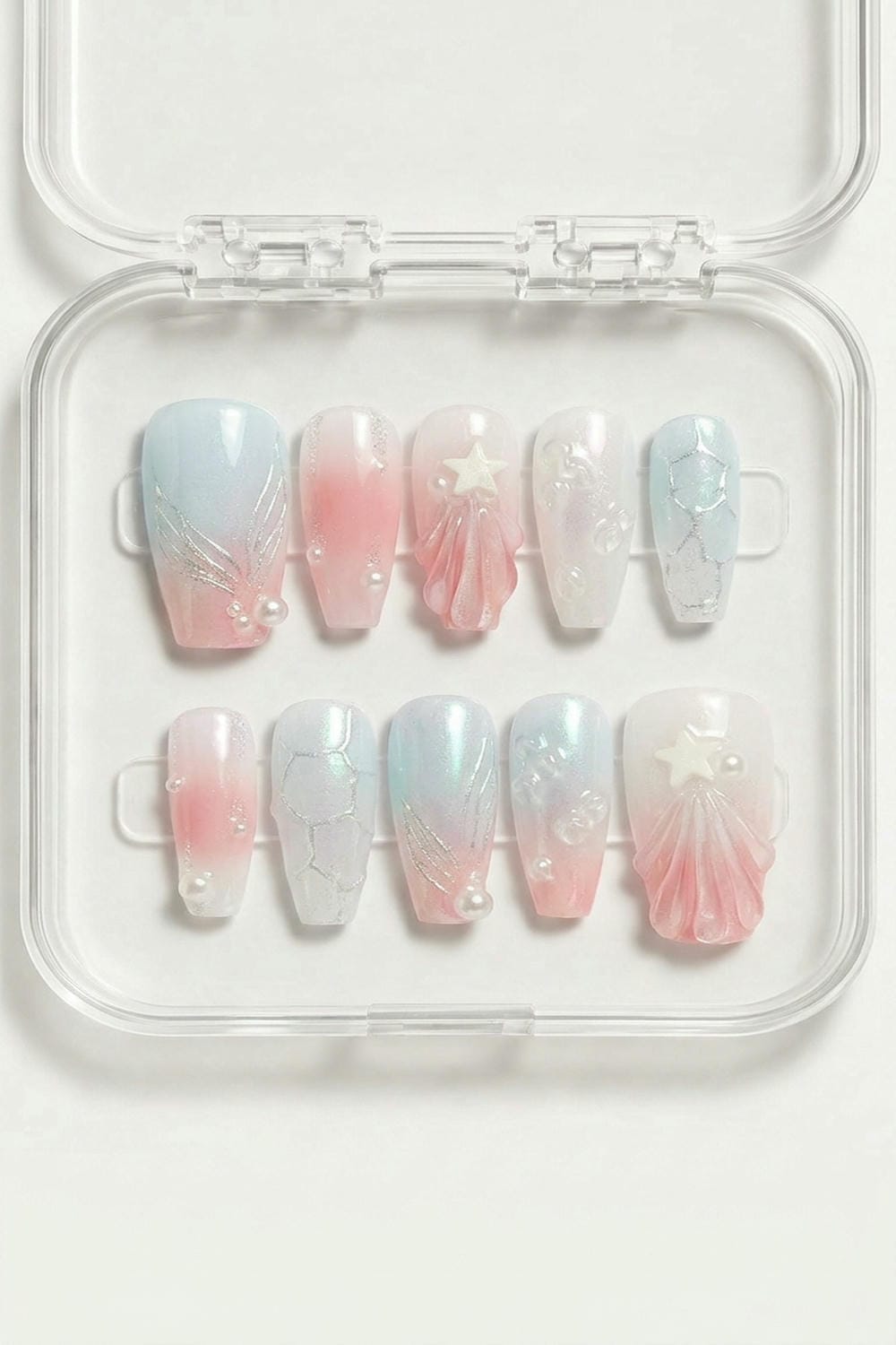 Blue Duck Pool Press-On Nails