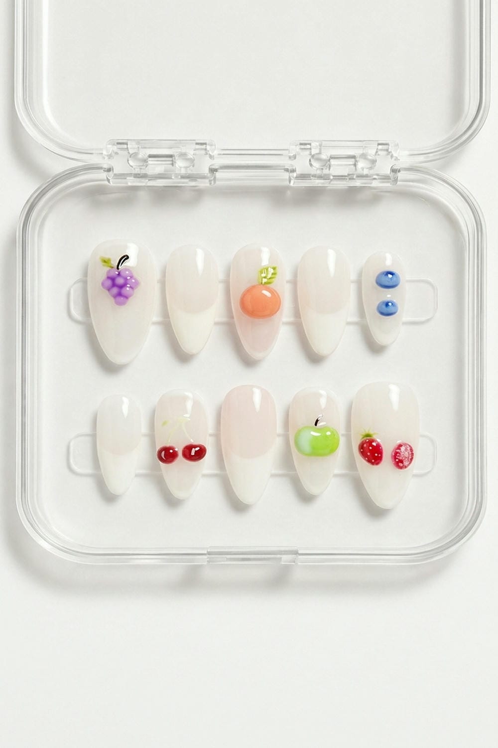 Minimal Fruit Nude Press-On Nails