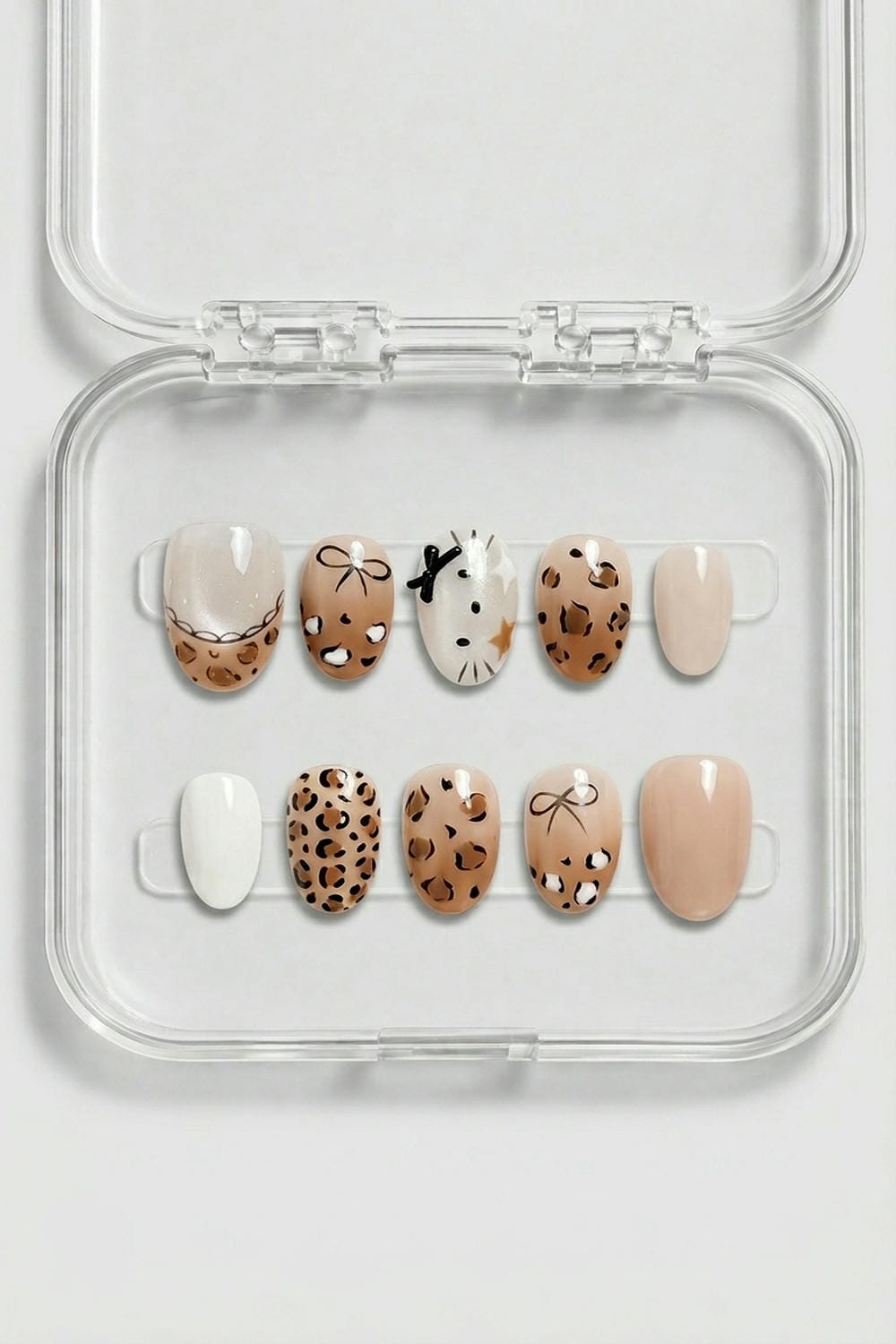 Leopard Nude Pattern Press-On Nails