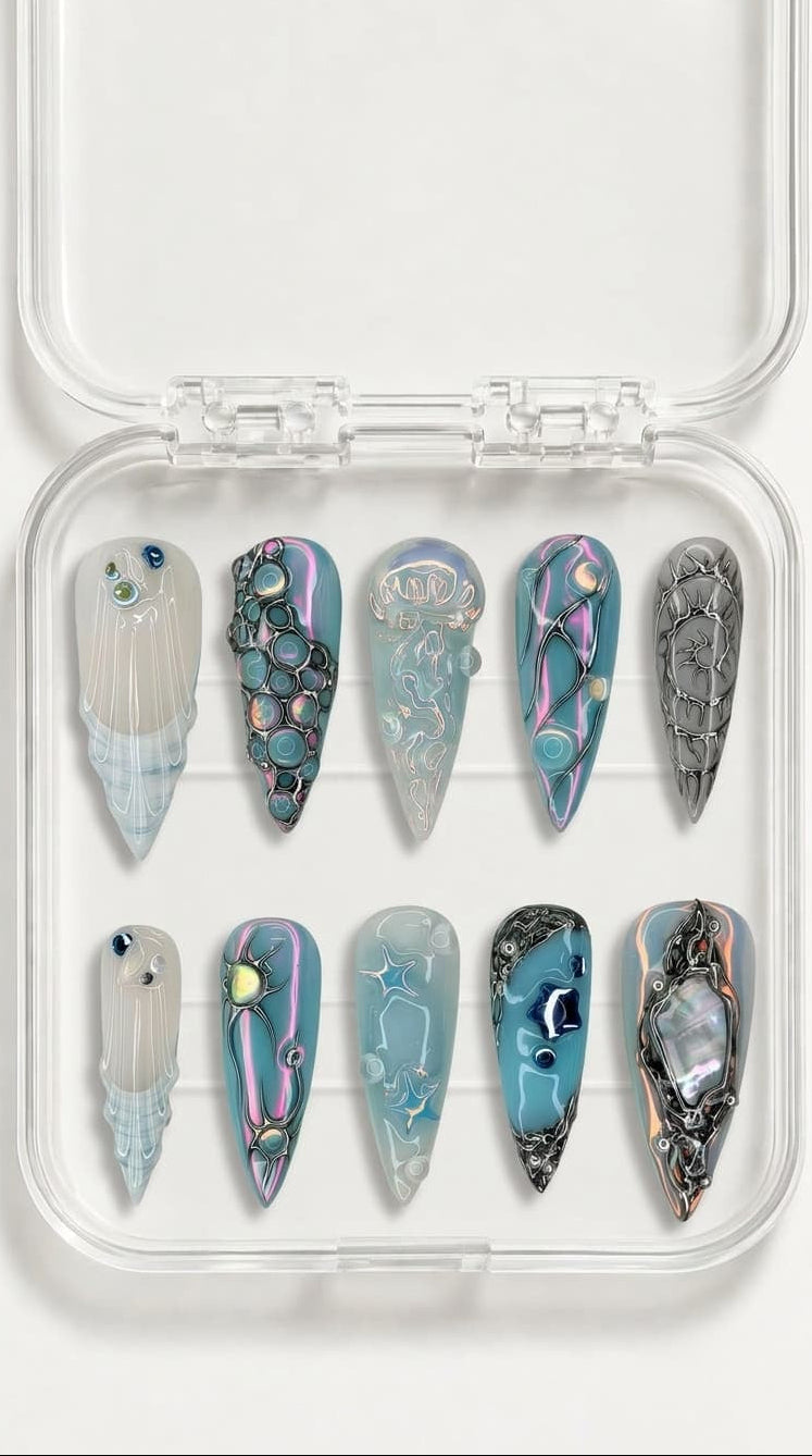 Mermaid Abyss Fantasy Nails