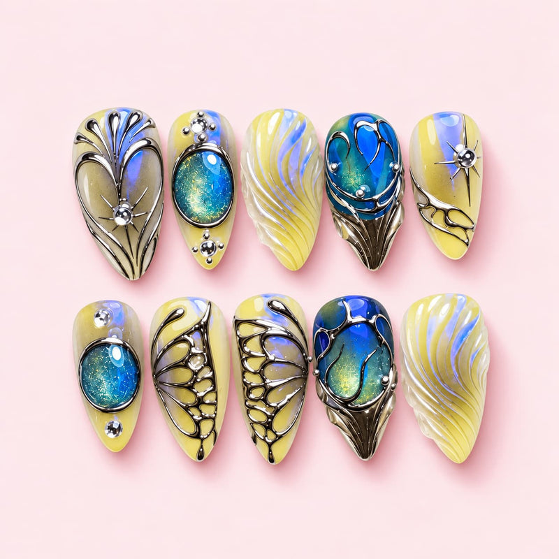 Chrysalis Almond Press-On Nails | MUOI