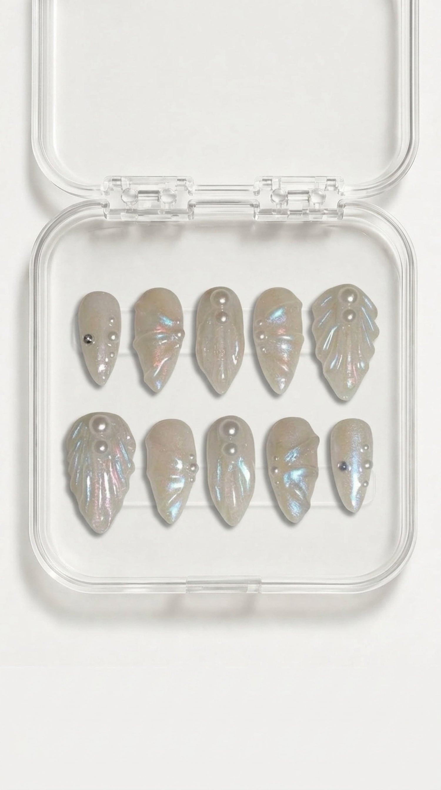 Mother of Pearl Summer Press-On Nails
