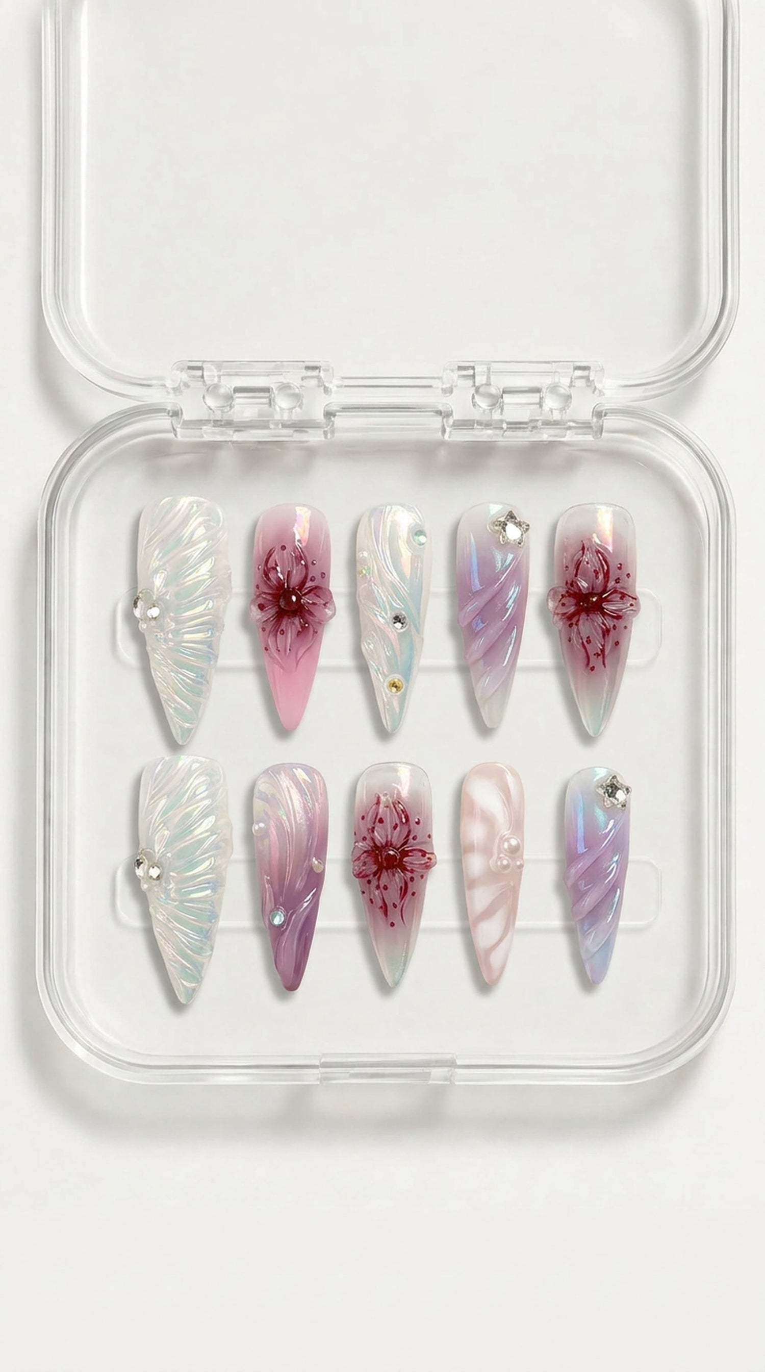 Mermaid Bloom Aura Summer Nails